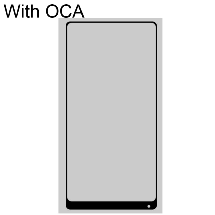 Front Screen Outer Glass Lens with OCA Optically Clear Adhesive for Xiaomi Mi Mix 2(Black) - free shipping - PMC TechLife - Order now!