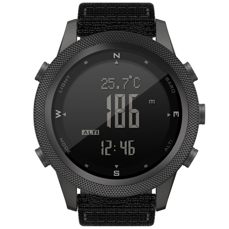 NORTH EDGE APACHE-46 Outdoor Waterproof Men Multifunction Digital Nylon Strap Smart Sports Watch(Black) - Sport Watches by NORTH EDGE | Online Shopping South Africa | PMC Jewellery | Buy Now Pay Later Mobicred