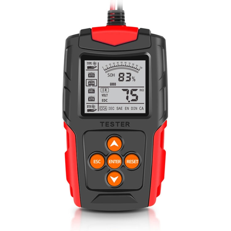 FOXSUR FBT200 12V / 24V Car Battery Tester (Red) - Electronic Test by FOXSUR | Online Shopping South Africa | PMC TechLife | Buy Now Pay Later Mobicred