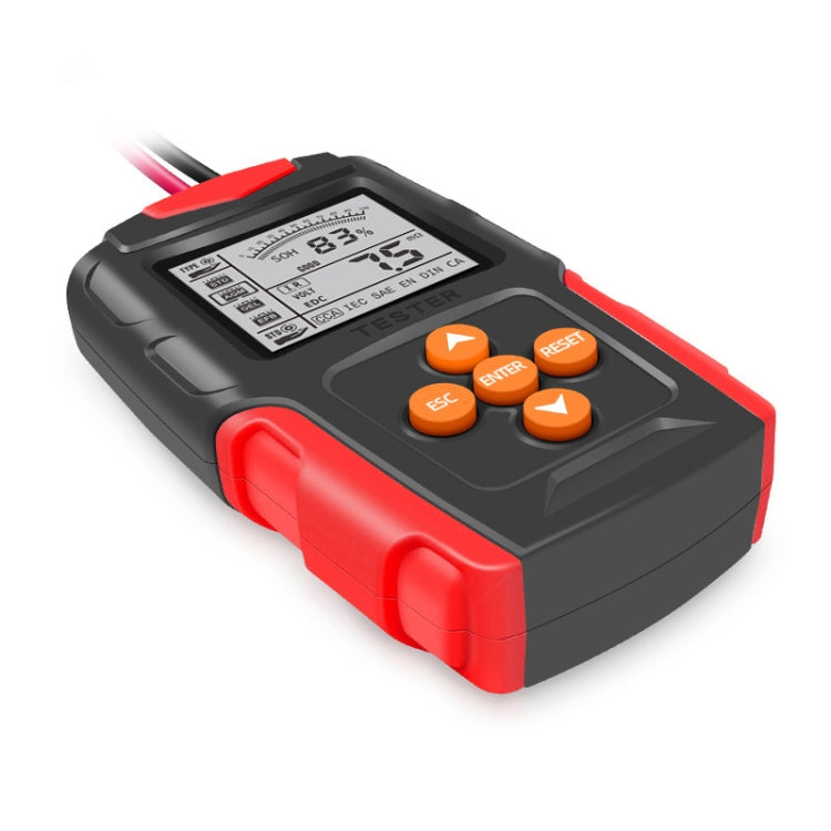 FOXSUR FBT200 12V / 24V Car Battery Tester (Red) - Electronic Test by FOXSUR | Online Shopping South Africa | PMC TechLife | Buy Now Pay Later Mobicred