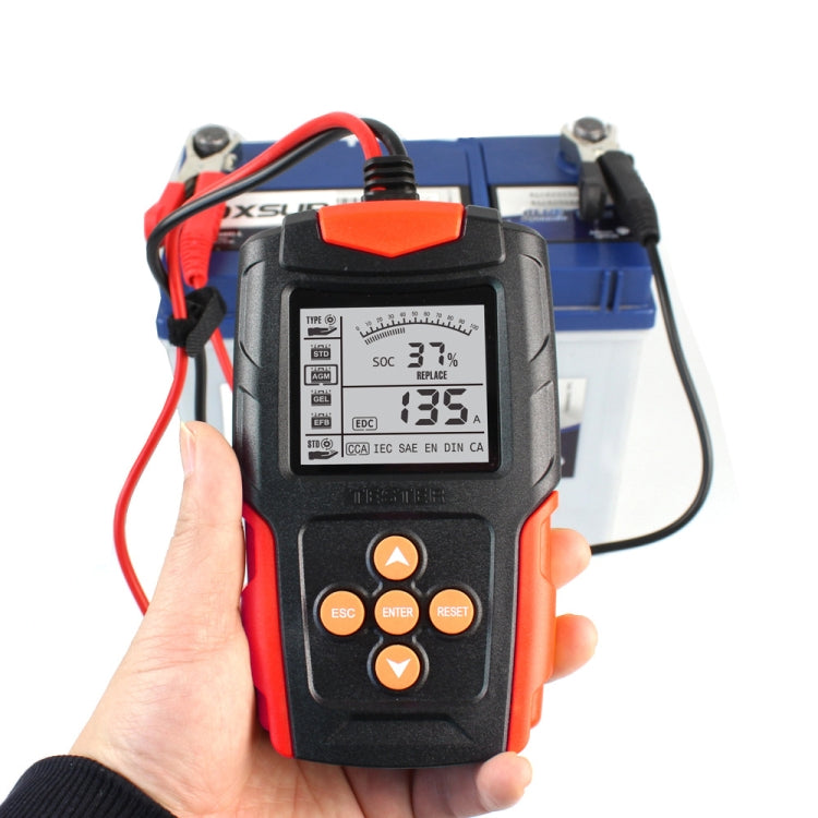 FOXSUR FBT200 12V / 24V Car Battery Tester (Red) - Electronic Test by FOXSUR | Online Shopping South Africa | PMC TechLife | Buy Now Pay Later Mobicred
