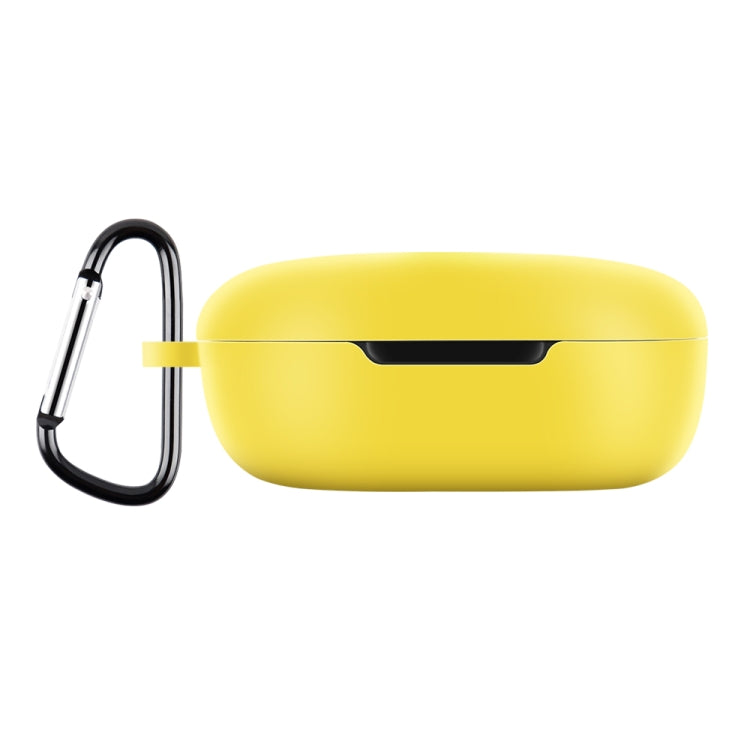 For Xiaomi Redmi Buds 4 Lite Silicone Earphone Protective Case with Hook (Yellow) - Xiaomi Earphone Case by PMC TechLife | Online Shopping South Africa | PMC TechLife