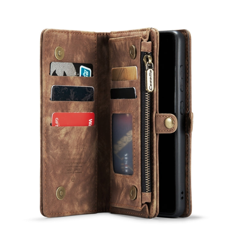 For Samsung Galaxy A33 5G CaseMe-008 Detachable Multifunctional Horizontal Flip Leather Case(Brown) - Galaxy Phone Cases by CaseMe | Online Shopping South Africa | PMC Jewellery | Buy Now Pay Later Mobicred