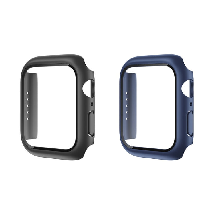 ROCK 2 in 1 PC Frame + Film Protector Case For  Apple Watch Series 6 & SE & 5 & 4 44mm(Blue) - Watch Cases by ROCK | Online Shopping South Africa | PMC Jewellery | Buy Now Pay Later Mobicred