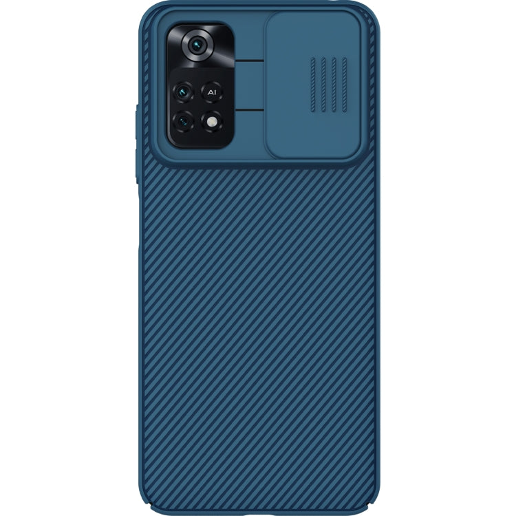 For Xiaomi Poco M4 Pro NILLKIN Black Mirror Series Camshield PC Phone Case(Blue) - Xiaomi Cases by NILLKIN | Online Shopping South Africa | PMC Jewellery