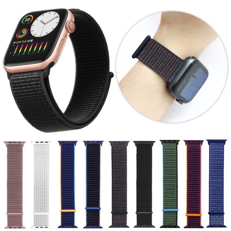 For Apple Watch Ultra 49mm&Watch Ultra 2 49mm / Series 9&8&7 45mm / SE 3&SE 2&6&SE&5&4 44mm / 3&2&1 42mm Mutural Nylon Watch Band(Pink) - Watch Bands by Mutural | Online Shopping South Africa | PMC Jewellery | Buy Now Pay Later Mobicred