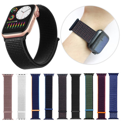 For Apple Watch Apple Watch Ultra 49mm&Watch Ultra 2 49mm / Series 9&8&7 45mm / SE 3&SE 2&6&SE&5&4 44mm / 3&2&1 42mm Mutural Nylon Watch Band(Charcoal Color) - Watch Bands by Mutural | Online Shopping South Africa | PMC Jewellery | Buy Now Pay Later Mobicred