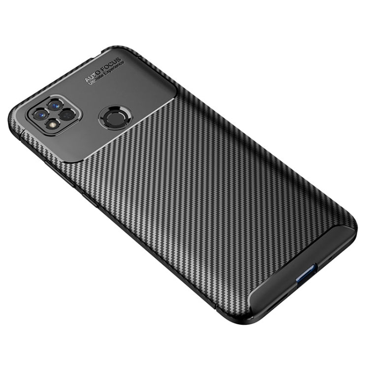 For Xiaomi Redmi 10A Carbon Fiber Texture Shockproof TPU Phone Case(Black) - Xiaomi Cases by PMC Jewellery | Online Shopping South Africa | PMC Jewellery