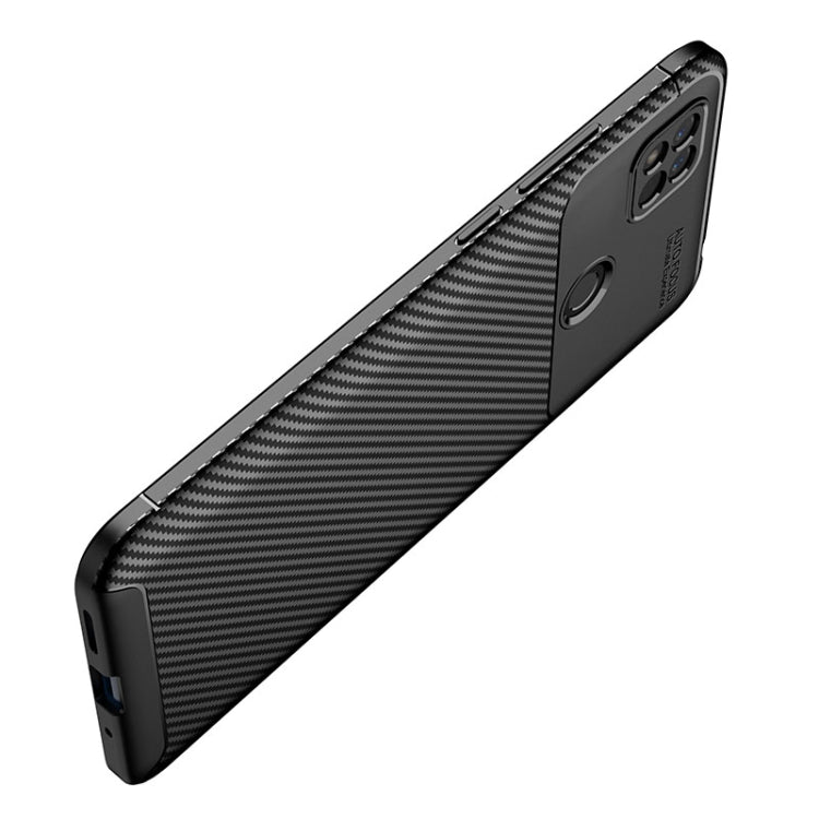 For Xiaomi Redmi 10A Carbon Fiber Texture Shockproof TPU Phone Case(Black) - Xiaomi Cases by PMC Jewellery | Online Shopping South Africa | PMC Jewellery