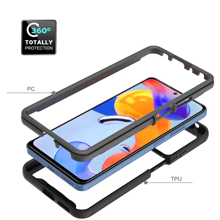 For Xiaomi Redmi Note 11 Pro Global Starry Sky Solid Color Series PC + TPU Phone Case(Black) - free shipping - PMC TechLife - Order now!