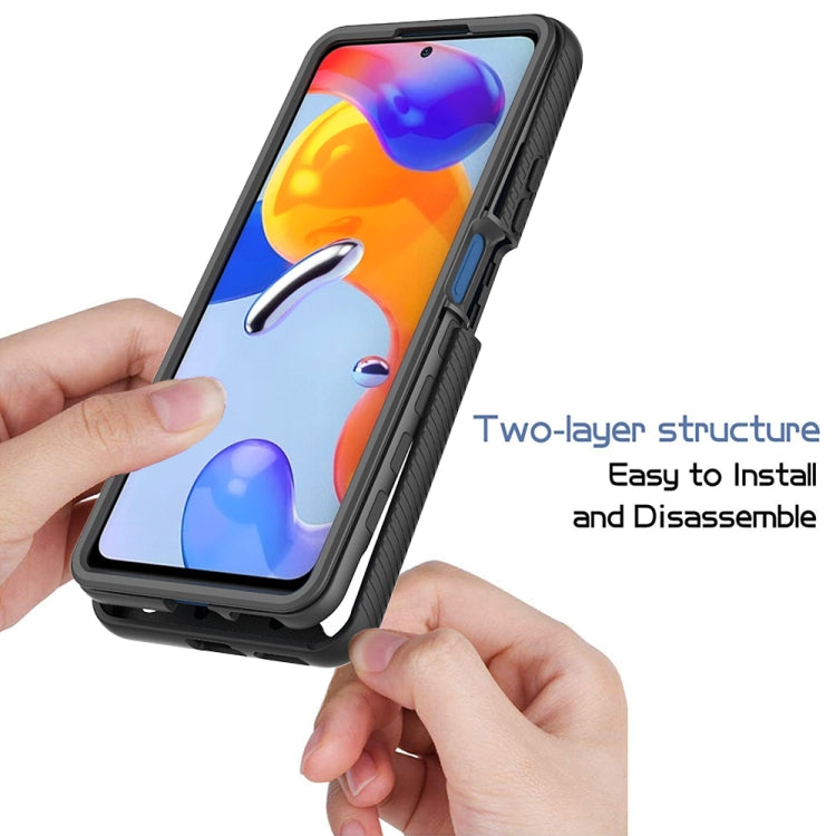 For Xiaomi Redmi Note 11 Pro Global Starry Sky Solid Color Series PC + TPU Phone Case(Black) - free shipping - PMC TechLife - Order now!