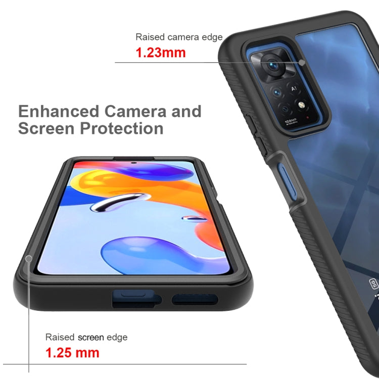 For Xiaomi Redmi Note 11 Pro Global Starry Sky Solid Color Series PC + TPU Phone Case(Black) - free shipping - PMC TechLife - Order now!