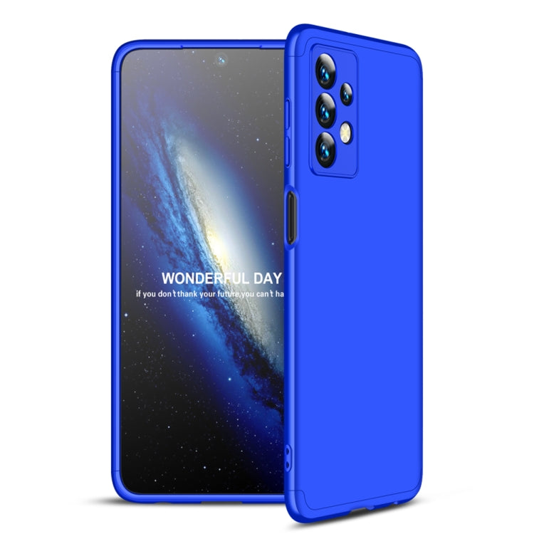 For Samsung Galaxy A13 4G GKK Three Stage Splicing Full Coverage PC Phone Case(Blue) - Galaxy Phone Cases by GKK | Online Shopping South Africa | PMC Jewellery