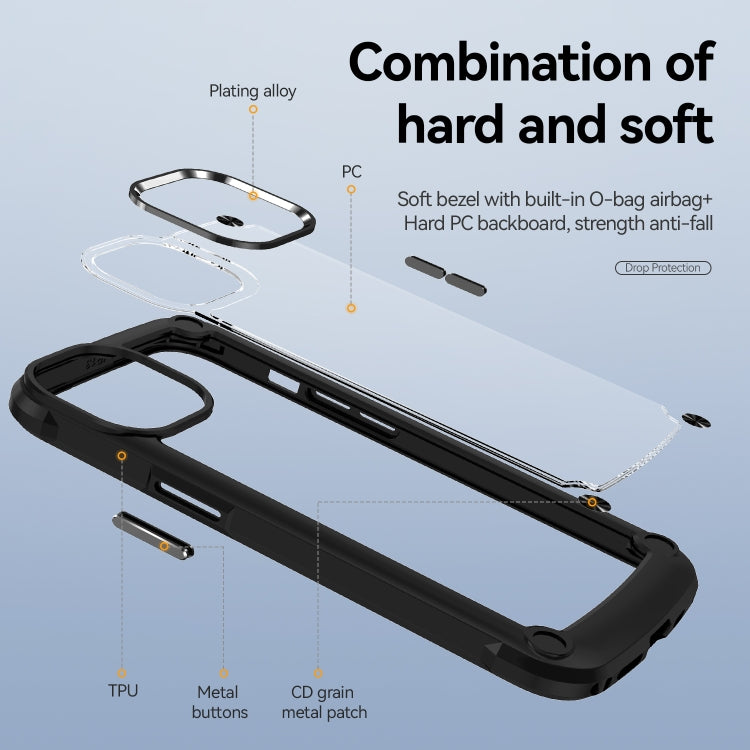 For iPhone 11 TPU + PC Lens Protection Phone Case (Black) - iPhone 11 Cases by PMC TechLife | Online Shopping South Africa | PMC TechLife | Buy Now Pay Later Mobicred