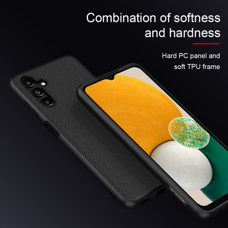 For Samsung Galaxy A13 5G NILLKIN 3D Texture Nylon Fiber PC+TPU Phone Case(Black) - Galaxy Phone Cases by NILLKIN | Online Shopping South Africa | PMC Jewellery | Buy Now Pay Later Mobicred