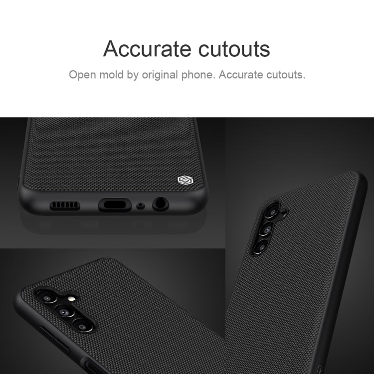 For Samsung Galaxy A13 5G NILLKIN 3D Texture Nylon Fiber PC+TPU Phone Case(Black) - Galaxy Phone Cases by NILLKIN | Online Shopping South Africa | PMC Jewellery | Buy Now Pay Later Mobicred