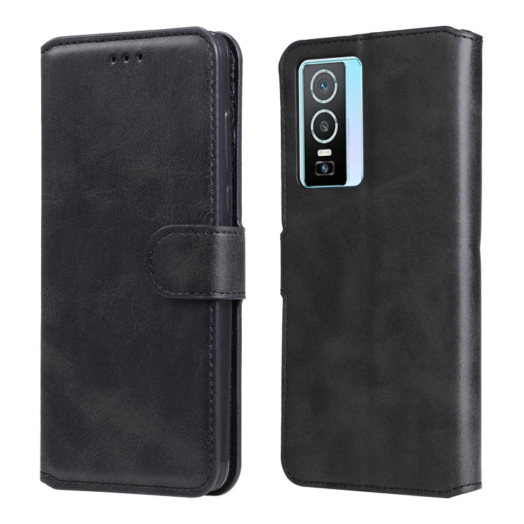 For vivo Y76s / Y76 5G Classic Calf Texture Flip Leather Case(Black) - free shipping - PMC TechLife - Order now!