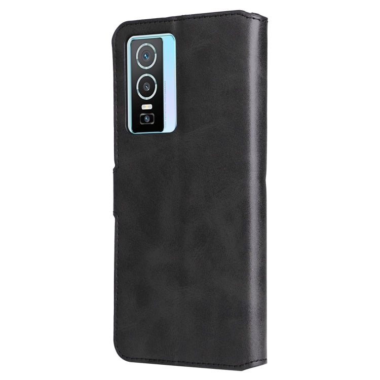 For vivo Y76s / Y76 5G Classic Calf Texture Flip Leather Case(Black) - free shipping - PMC TechLife - Order now!