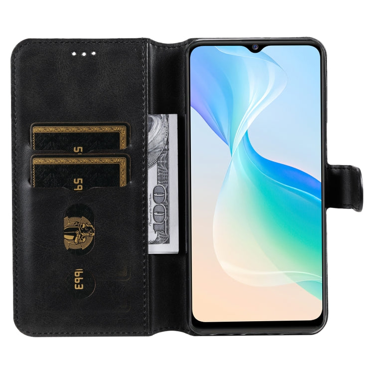 For vivo Y76s / Y76 5G Classic Calf Texture Flip Leather Case(Black) - free shipping - PMC TechLife - Order now!