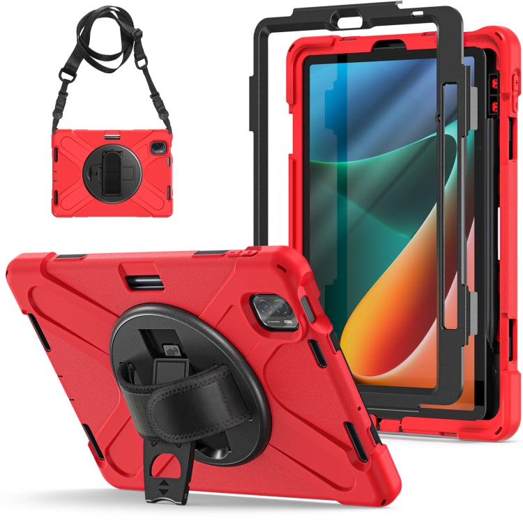 For Xiaomi Pad 5 / Pad 5 Pro Silicone + PC Tablet Case(Red) -  by PMC TechLife | Online Shopping South Africa | PMC TechLife