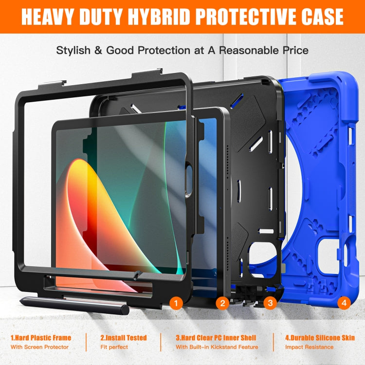 For Xiaomi Pad 5 / Pad 5 Pro Silicone + PC Tablet Case(Blue) -  by PMC TechLife | Online Shopping South Africa | PMC TechLife