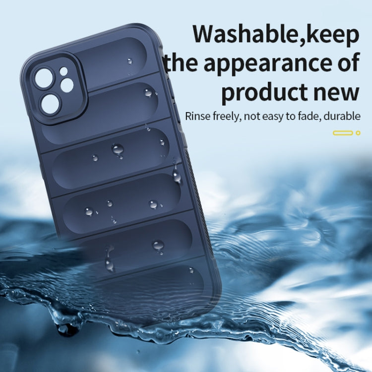 For iPhone 12 Magic Shield TPU + Flannel Phone Case(Black) - iPhone 12 / 12 Pro Cases by PMC TechLife | Online Shopping South Africa | PMC TechLife | Buy Now Pay Later Mobicred