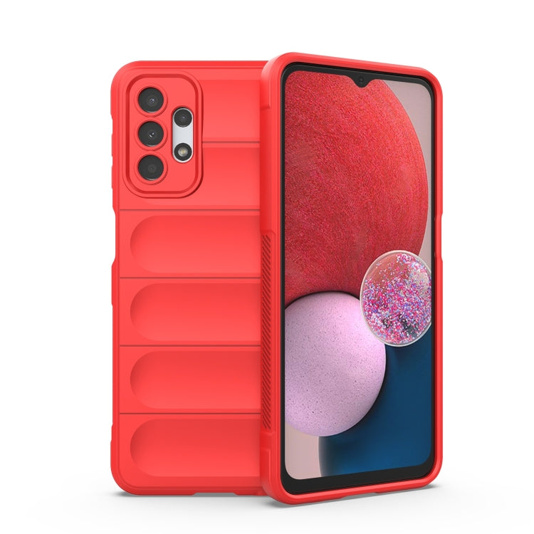 For Samsung Galaxy A13 5G / 4G Magic Shield TPU + Flannel Phone Case(Red) - Galaxy Phone Cases by PMC TechLife | Online Shopping South Africa | PMC TechLife | Buy Now Pay Later Mobicred