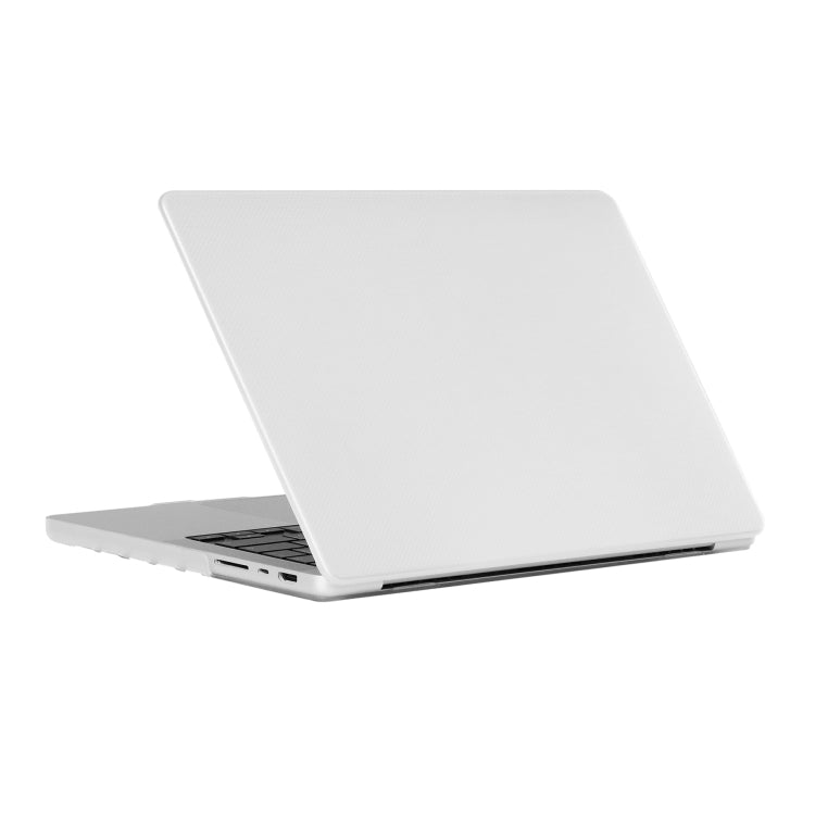 Dot Texture Double Sided Tanned Laptop Case For MacBook Pro 14.2 inch A2442 2021(Transparent) - MacBook Pro Cases by PMC TechLife | Online Shopping South Africa | PMC TechLife
