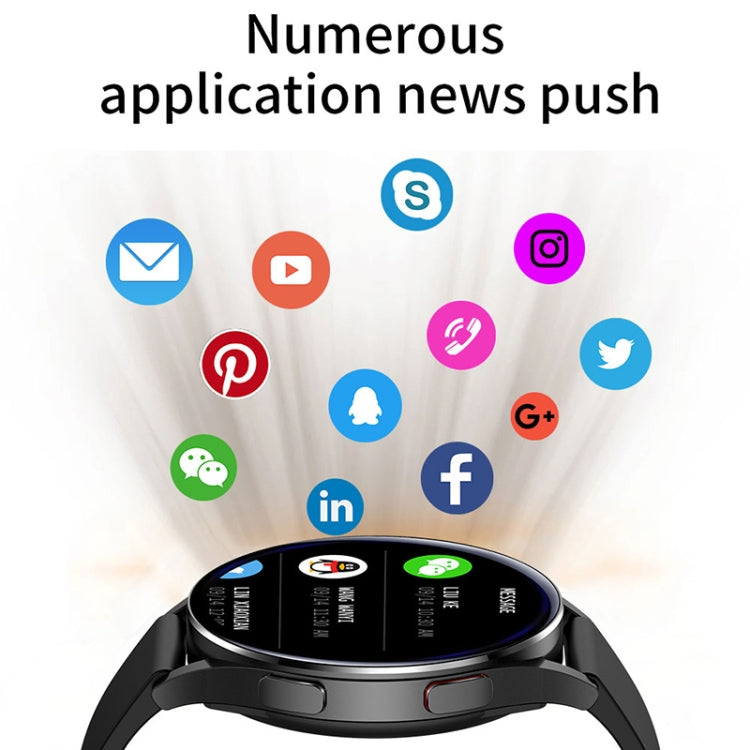 NORTH EDGE N34S 1.32 inch Screen Smart Watch Support Health Monitoring / Voice Assistant(Black) - Smart Watches by NORTH EDGE | Online Shopping South Africa | PMC Jewellery | Buy Now Pay Later Mobicred