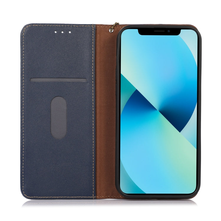 For Xiaomi 12 Lite KHAZNEH Nappa Top Layer Cowhide Leather Phone Case(Blue) - Xiaomi Cases by PMC TechLife | Online Shopping South Africa | PMC TechLife