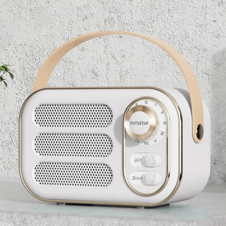 DW13 Portable HIFI Mini Retro Wireless Bluetooth Speaker(White) - Mini Speaker by PMC Jewellery | Online Shopping South Africa | PMC Jewellery