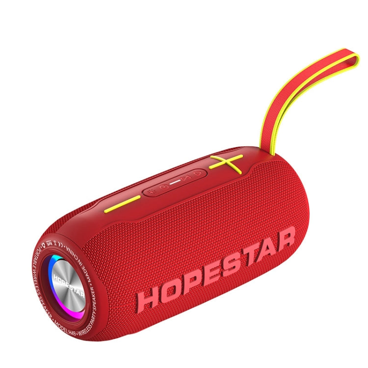 HOPESTAR H49 RGB Light TWS Waterproof Wireless Bluetooth Speaker(Red) - Waterproof Speaker by HOPESTAR | Online Shopping South Africa | PMC Jewellery | Buy Now Pay Later Mobicred