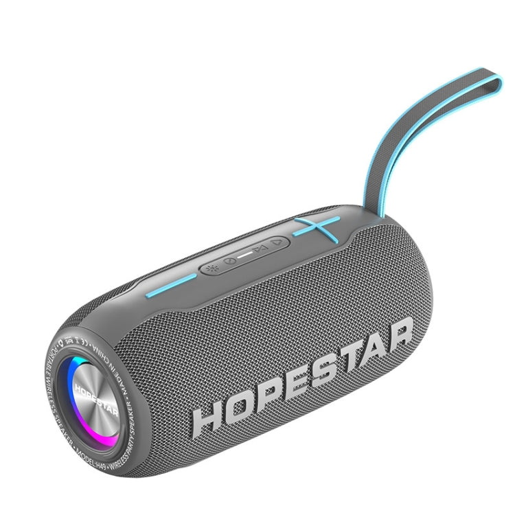 HOPESTAR H49 RGB Light TWS Waterproof Wireless Bluetooth Speaker(Grey) - Waterproof Speaker by HOPESTAR | Online Shopping South Africa | PMC Jewellery | Buy Now Pay Later Mobicred