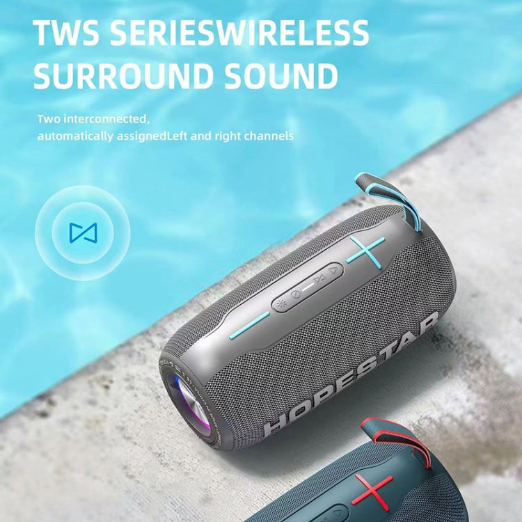 HOPESTAR H49 RGB Light TWS Waterproof Wireless Bluetooth Speaker(Blue) - Waterproof Speaker by HOPESTAR | Online Shopping South Africa | PMC Jewellery | Buy Now Pay Later Mobicred