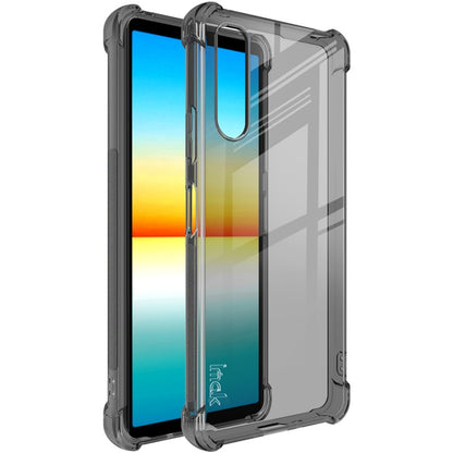 For Sony Xperia 10 IV imak All-inclusive Shockproof Airbag TPU Case with Screen Protector(Transparent Black) - Sony Cases by imak | Online Shopping South Africa | PMC Jewellery | Buy Now Pay Later Mobicred