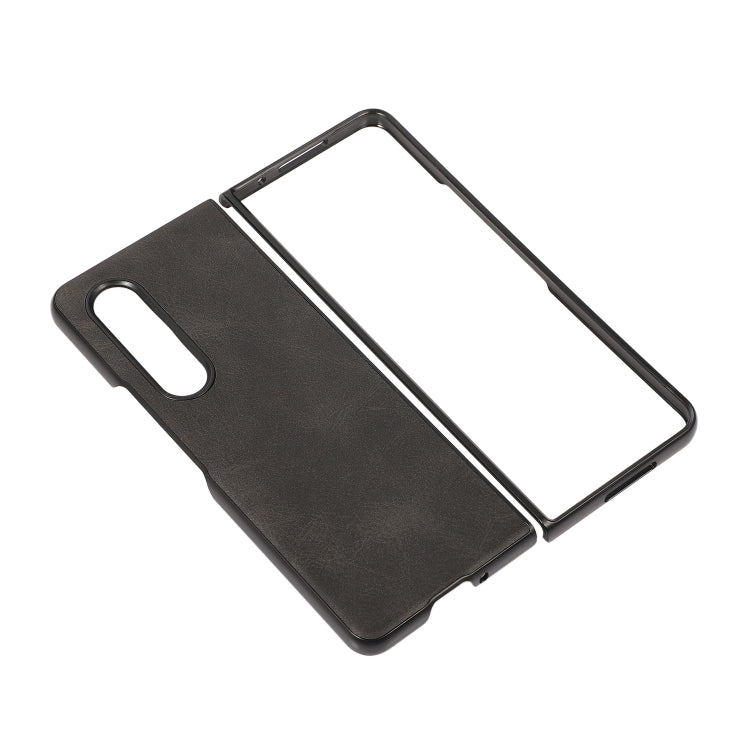 For Samsung Galaxy Z Fold4 Two-color Calf Texture Shockproof Phone Case(Black) - free shipping - PMC TechLife - Order now!