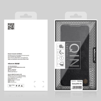 For Samsung Galaxy M33 5G NILLKIN QIN Series Crazy Horse Texture Leather Case(Brown) - Galaxy Phone Cases by NILLKIN | Online Shopping South Africa | PMC Jewellery