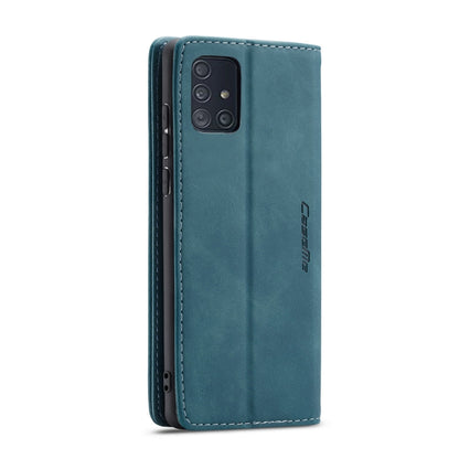 For Galaxy A71 CaseMe Multifunctional Horizontal Flip Leather Case, with Card Slot & Holder & Wallet(Blue) - Galaxy Phone Cases by CaseMe | Online Shopping South Africa | PMC Jewellery | Buy Now Pay Later Mobicred