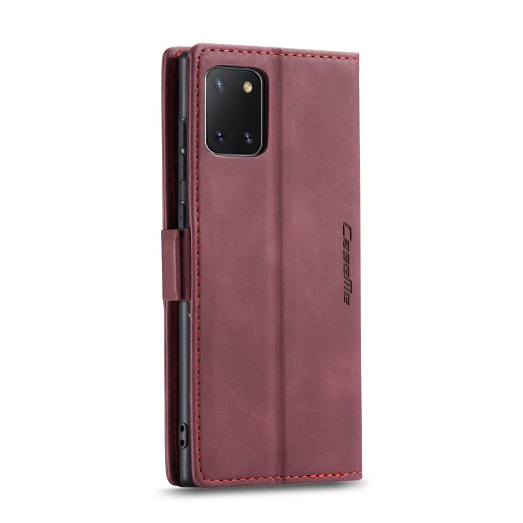 For Galaxy A81 / Note 10 Lite CaseMe Multifunctional Horizontal Flip Leather Case, with Card Slot & Holder & Wallet(Wine Red) - Galaxy Phone Cases by CaseMe | Online Shopping South Africa | PMC Jewellery | Buy Now Pay Later Mobicred