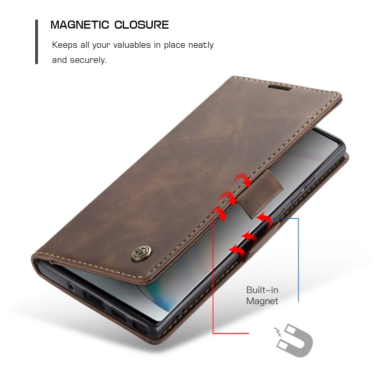 For Galaxy A81 / Note 10 Lite CaseMe Multifunctional Horizontal Flip Leather Case, with Card Slot & Holder & Wallet(Coffee) - Galaxy Phone Cases by CaseMe | Online Shopping South Africa | PMC Jewellery | Buy Now Pay Later Mobicred