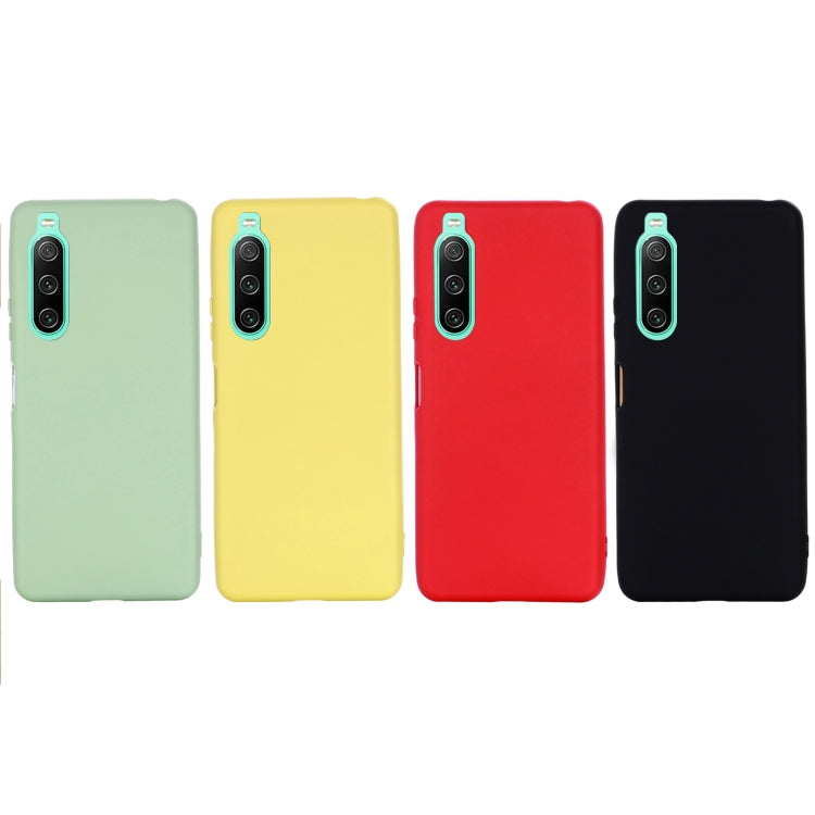 For Sony Xperia 10 IV Pure Color Liquid Silicone Shockproof Phone Case(Green) - Sony Cases by PMC TechLife | Online Shopping South Africa | PMC TechLife | Buy Now Pay Later Mobicred