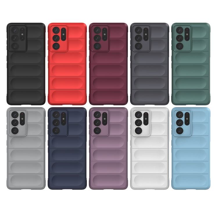 For Samsung Galaxy S21 Ultra  5G Magic Shield TPU + Flannel Phone Case(Grey) - Galaxy S21 Ultra 5G Cases by PMC TechLife | Online Shopping South Africa | PMC TechLife | Buy Now Pay Later Mobicred