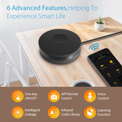 NEO NAS-IR02W WiFi IR Remotc Control Support Amazon Alexa / Google Home(Black) - Universal by NEO | Online Shopping South Africa | PMC Jewellery