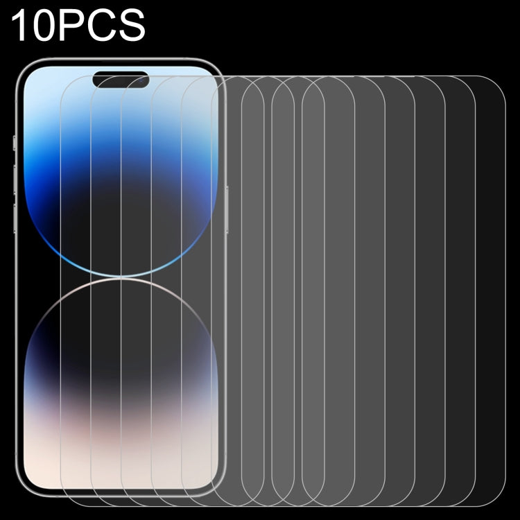 For iPhone 14 Pro Max 10pcs 0.26mm 9H 2.5D Tempered Glass Film - iPhone 14 Pro Max Tempered Glass by PMC Jewellery | Online Shopping South Africa | PMC Jewellery