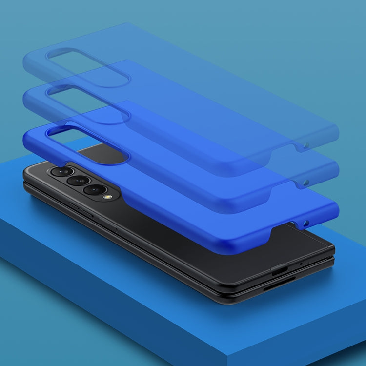 For Samsung Galaxy Z Fold4 Big Hole Fuel Injection PC Skin Feel Phone Case(Black) - Galaxy Z Fold4 5G Cases by PMC TechLife | Online Shopping South Africa | PMC TechLife | Buy Now Pay Later Mobicred