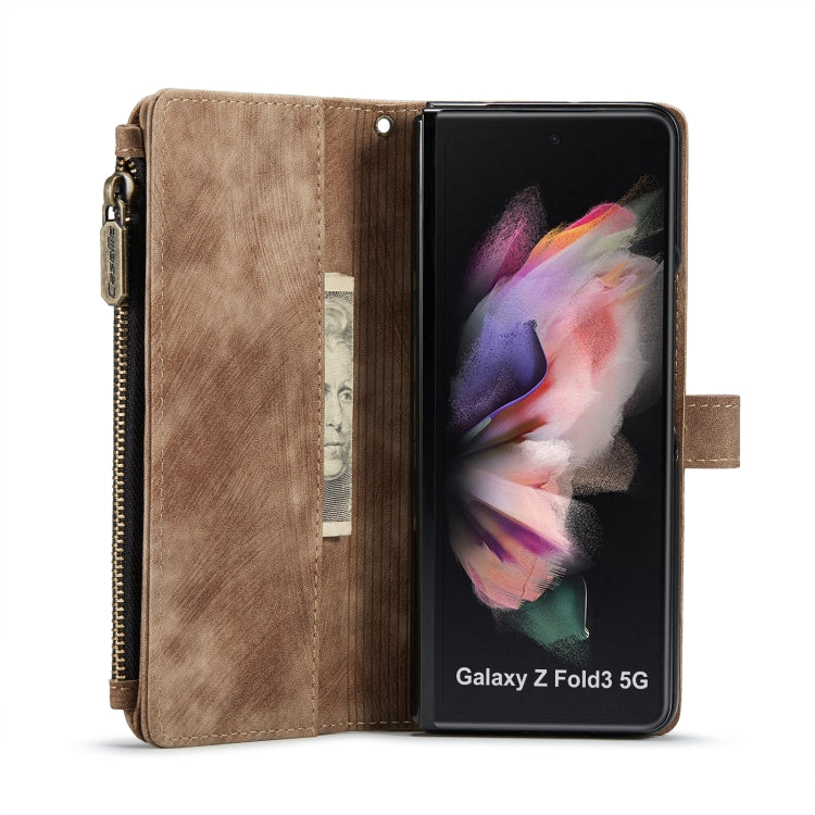 For Samsung Galaxy Z Fold3 5G CaseMe C30 Multifunctional Phone Leather Phone Case(Brown) - free shipping - PMC TechLife - Order now!