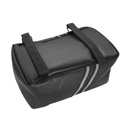 Motorcycle Waterproof PU Leather Rack Rear Carrier Bag, Capacity: 8L with Rain Cover - Bags & Luggages by PMC Jewellery | Online Shopping South Africa | PMC Jewellery