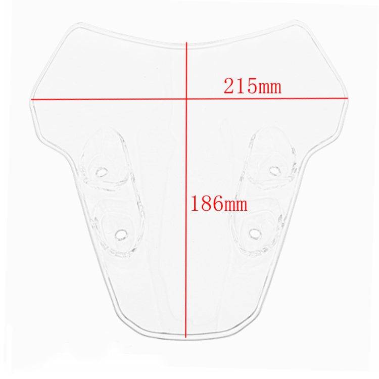 Motorcycle Airflow Deflector Windshield for Yamaha MT-07 2021(Black) - Ornamental Parts by PMC TechLife | Online Shopping South Africa | PMC TechLife