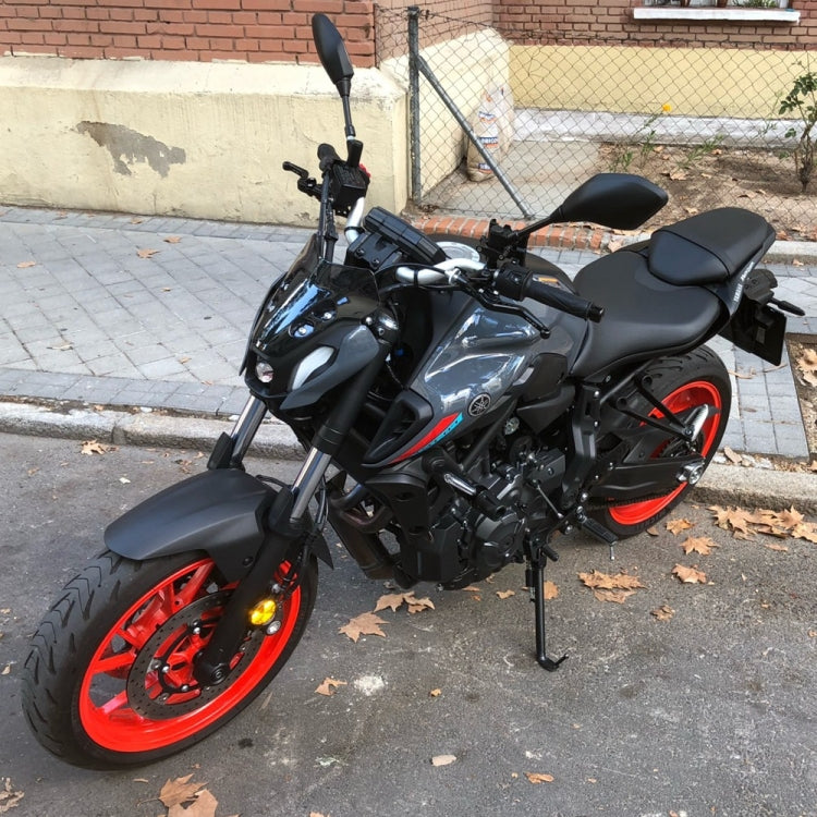 Motorcycle Airflow Deflector Windshield for Yamaha MT-07 2021(Black) - Ornamental Parts by PMC TechLife | Online Shopping South Africa | PMC TechLife