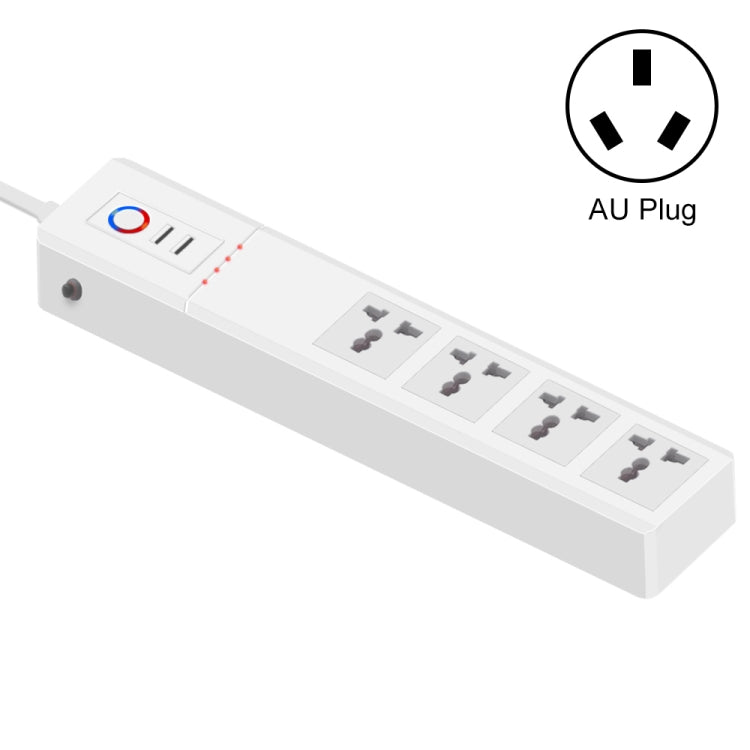 WiFi 10A SM-SO306-M 4 Holes + 2 USB Multi-purpose Smart Power Strip(AU Plug) - Smart Socket by PMC TechLife | Online Shopping South Africa | PMC TechLife